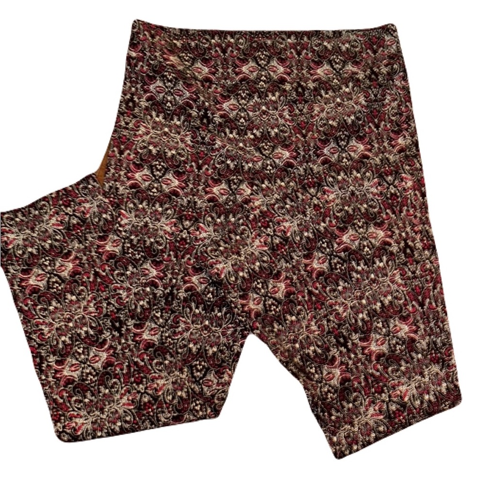 Erica Taylor Floral Patterned Ankle Pants Large